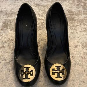 Tory Burch leather wedges